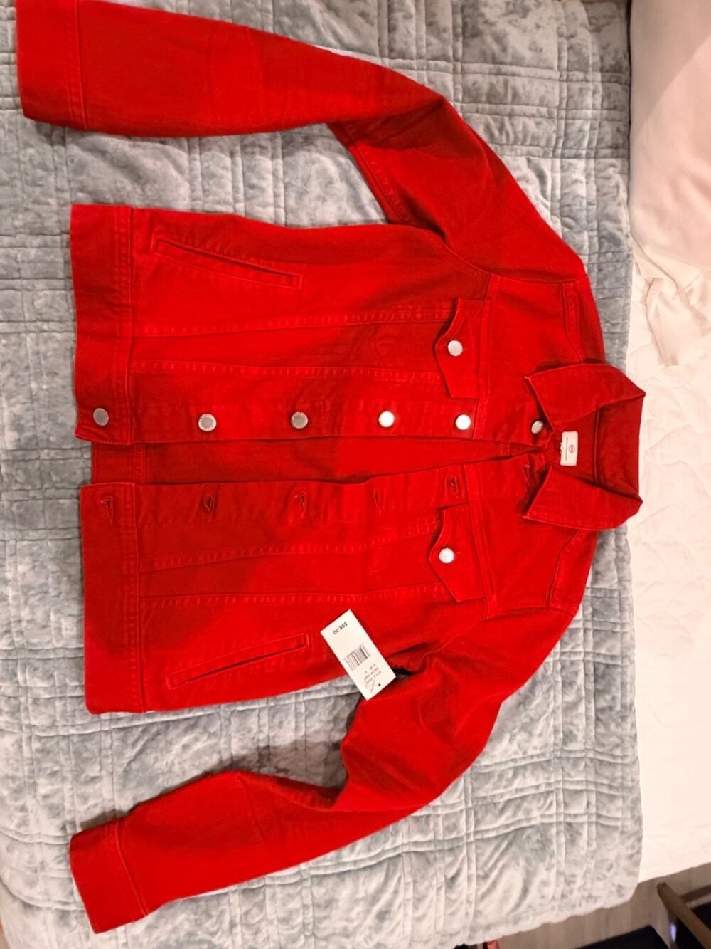 AG Denim Red Jean Jacket - BNWT - Size Small